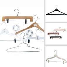 Metal, Plastic, and Wooden Hanger for any apparel.