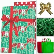 Four different gift boxes to showcase the holiday packaging designs.
