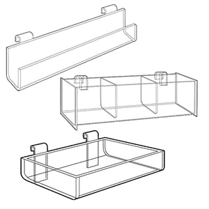 Gridwall Display Trays & Bins