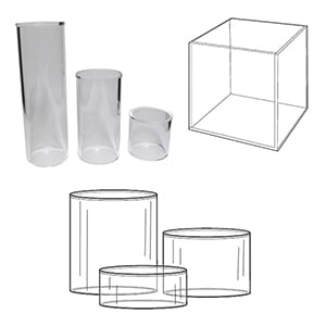 Acrylic Cubes & Cylinders