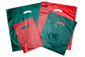 Gloss Christmas Plastic Merchandise Bags