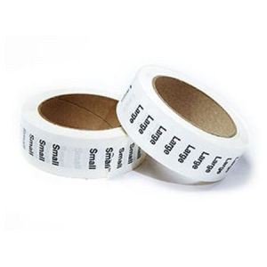 1.25'' x 5'' Clear Rectangle Size Labels
