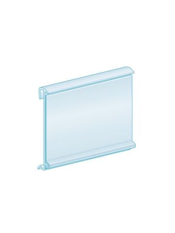 1.375”H Large Plate, Stationary 1.25”H, Clear
