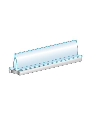 Multi-Use, T-Style Clip 1”W x 1.25”H x 3”L, with magnetic base, Clear