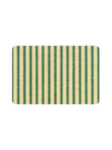 Everyday Gift Enclosure Card, Ticking Stripe on Kraft - Green