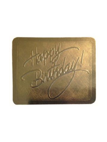 Happy Birthday - Gold, Gift Labels