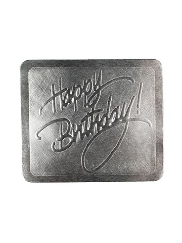 Happy Birthday - Silver, Gift Labels