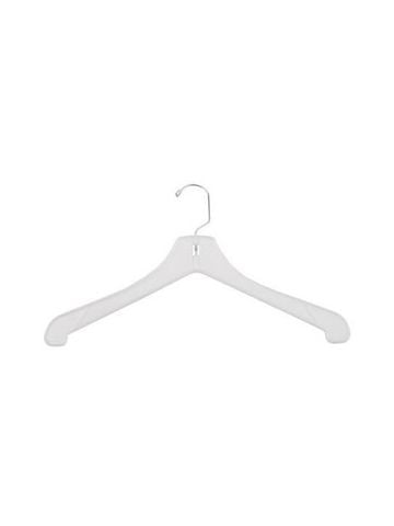 17" White, Heavy weight Outerwear Hangers