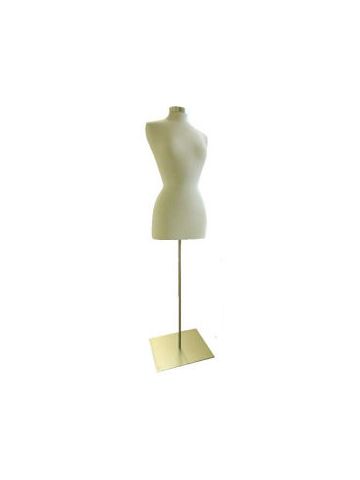 Female Dress Form Mannequin with Metal Base