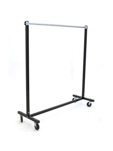 Rolling Garment Folding Rack, Black, with casters