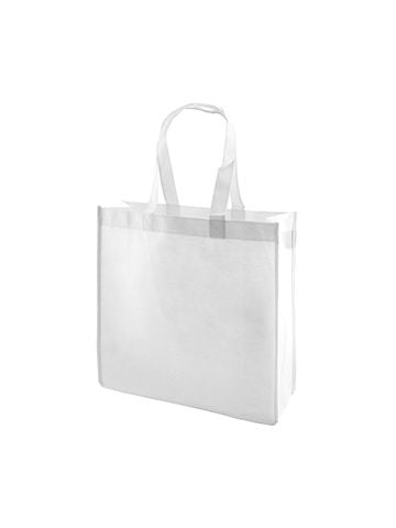 Reusable Shopping Bags, 13" x 5" x 13" x 5", White