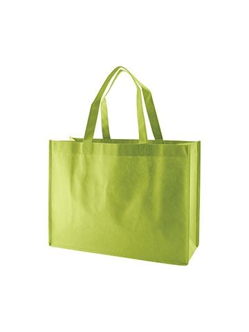 Reusable Shopping Bags, 16" x 6" x 12" x 6", Lime Green