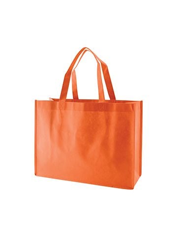 Reusable Shopping Bags, 16" x 6" x 12" x 6", Orange