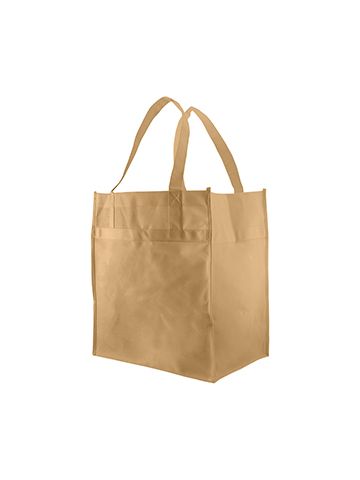 Economy Reusable Grocery Bags, 12" x 8" x 13", Natural