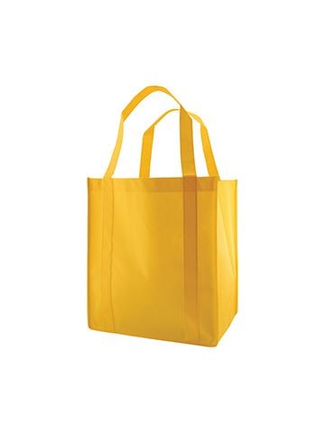 Reusable Grocery Bags, 13" x 10" x 15", Yellow