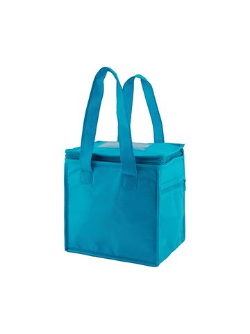 Lunch Tote Bag, 8" x 6" x 8.5" x 6", Aqua Blue