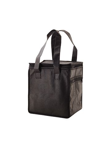 Lunch Tote Bag, 8" x 6" x 8.5" x 6", Black