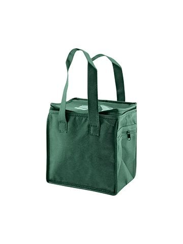 Lunch Tote Bag, 8" x 6" x 8.5" x 6", Dark Green
