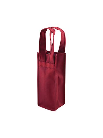 Single Bottle Wine Bags, 4.5" x 3.5" x 11", Burgundy