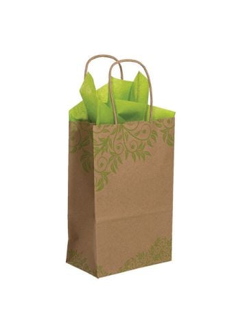 Small Shopping Bag, Lantana, 5.5" x 3.25" x 8.375" (gem)