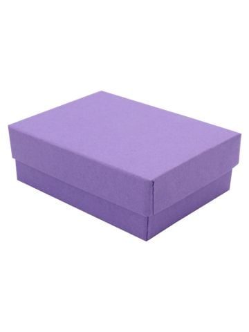 Purple Kraft Jewelry Boxes, 3" x 2-1/8" x 1"