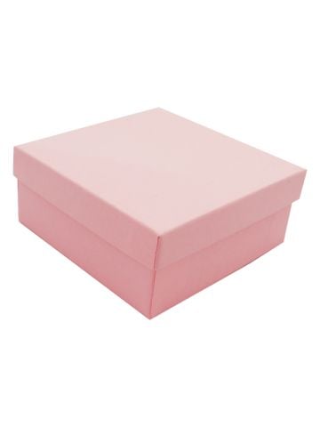 Pink Kraft Jewelry Boxes, 3-1/2" x 3-1/2" x 1-1/2"