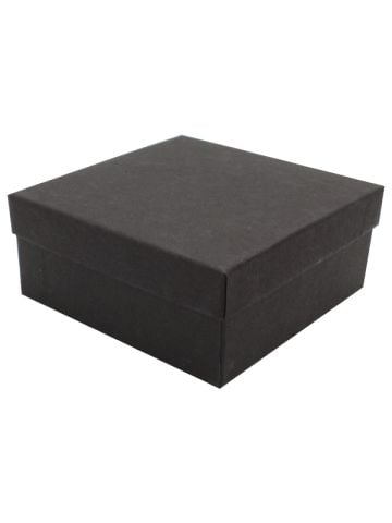 Black Kraft Jewelry Boxes, 3-1/2" x 3-1/2" x 1-1/2"