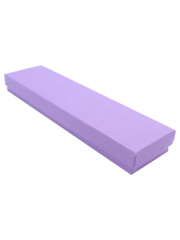 Purple Kraft Jewelry Boxes, 8" x 2" x 7/8"