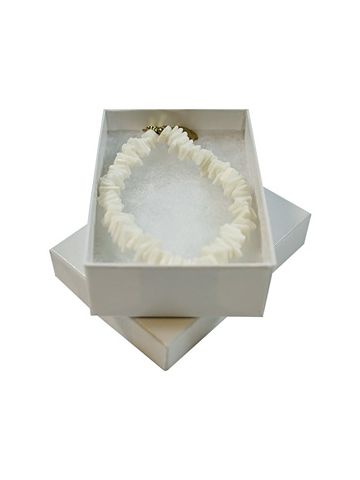 White Swirl Jewelry Boxes, 3" x 2-1/8" x 1"