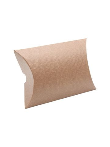 Pillow Pack, Chocolate Linen Gift Box, 6-11/16" x 5-1/8" x 1.5"