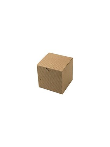 Kraft Folding Gift Boxes, 4" x 4" x 4"