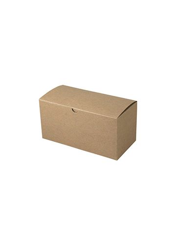 Kraft Folding Gift Boxes, 9" x 4.5" x 4.5"