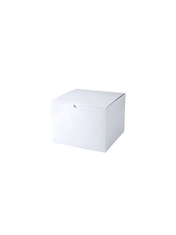 White Folding Gift Boxes, 8" x 8" x 6"