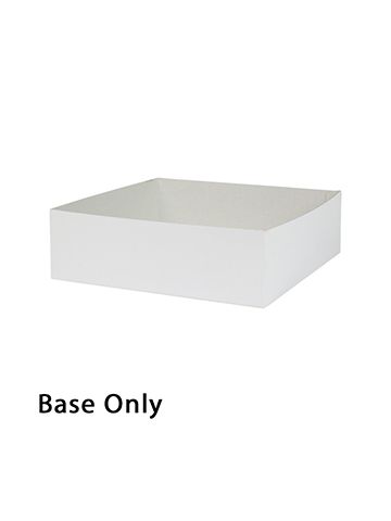 10" x 10" x 3", White Base, Hi Wall 2 Piece Gift Box
