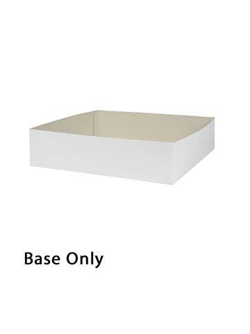 12" x 12" x 3", White Base, Hi Wall 2 Piece Gift Box