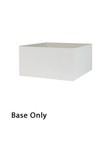 12" x 12" x 6", White Base, Hi Wall 2 Piece Gift Box