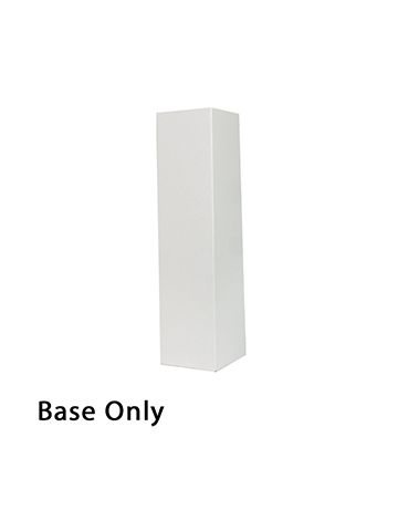 4" x 4" x 15", White Base, Hi Wall 2 Piece Gift Box