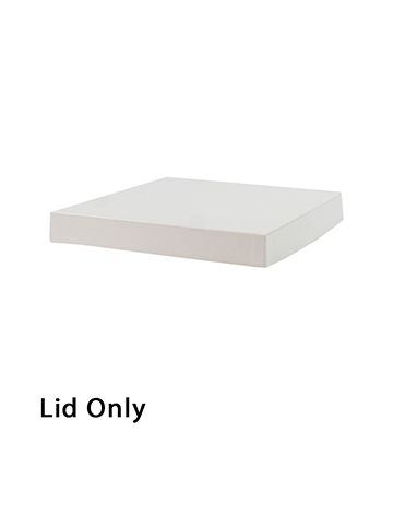 10" x 10", White Lid, Hi Wall 2 Piece Gift Box