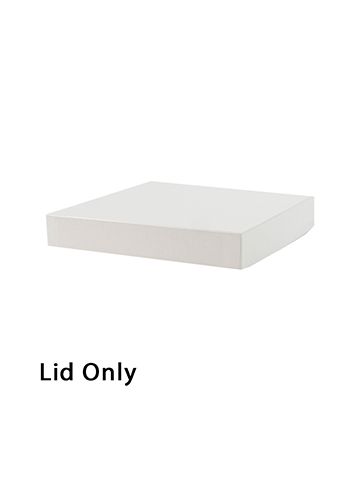 8" x 8", White Lid, Hi Wall 2 Piece Gift Box