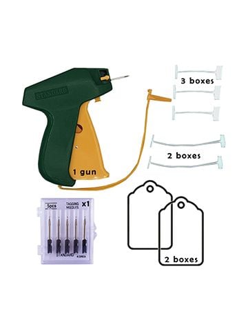 Tagging Gun, Barbs, Needles & Price Tags Package