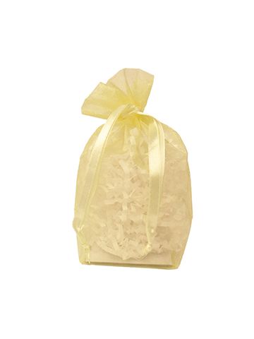 Gusseted Organza Bags, Baby Maize, 4" x 6"