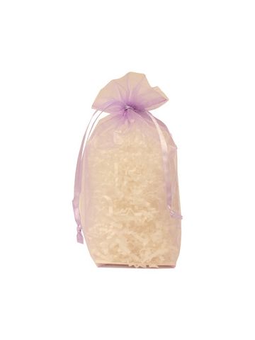 Gusseted Organza Bags, Lavender, 6" x 9"