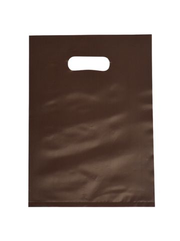 Espresso, Frosted Merchandise Bags, 9" x 12"