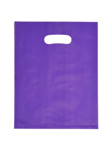 Grape, Frosted Merchandise Bags, 9" x 12"