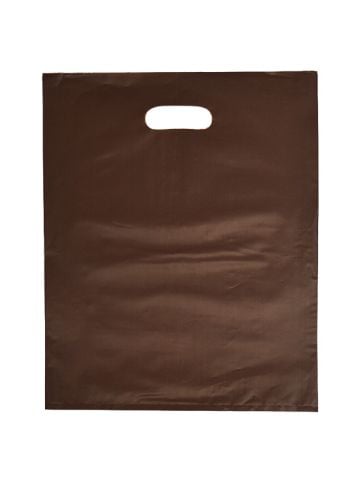 Espresso, Frosted Merchandise Bags, 12" x 15"