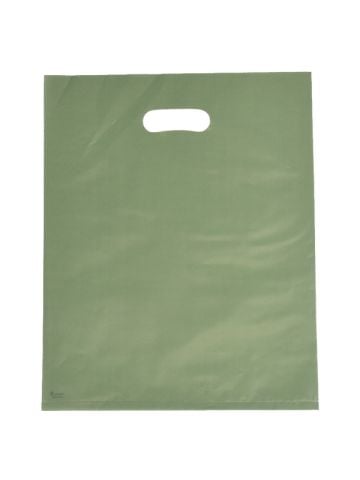 Sage, Frosted Merchandise Bags, 12" x 15"