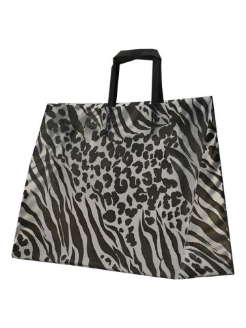 Skins, Pattern Frosted Shoppers with Handles, 16" x 6" x 12" x 6"