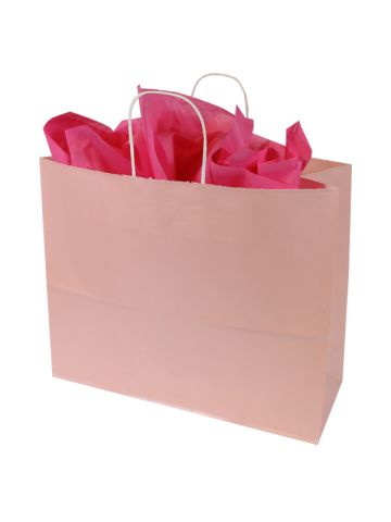 Light Pink, Large Ice Collection Paper Shoppers