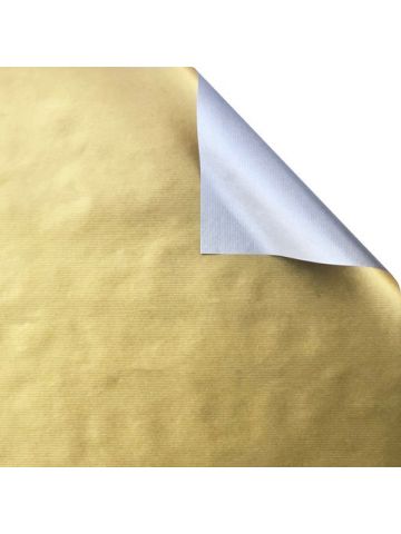 Gold & Silver Kraft, Double Sided Gift Wrap