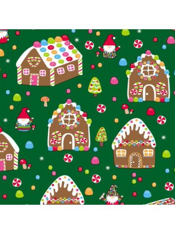 Gnomes Homes, Christmas Patterns Gift Wrap
